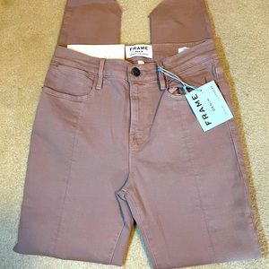 Frame Denim Le High Skinny Raw Hem Jeans NWT Sz 26